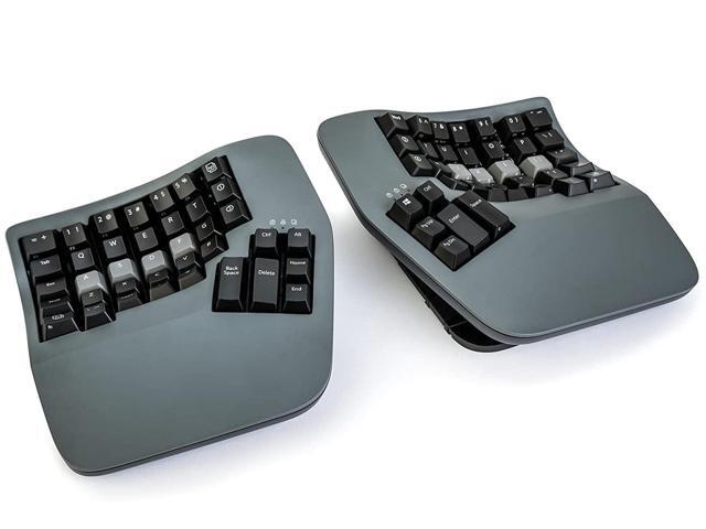 kinesis advantage360 professional split ergonomic keyboard - bluetooth mechanical switches fully programmable open source contoured shape ...