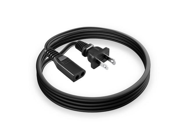 sllea ac power cord for kenic ke-01p e155176 7a 125v 2 prong polarized square round plug