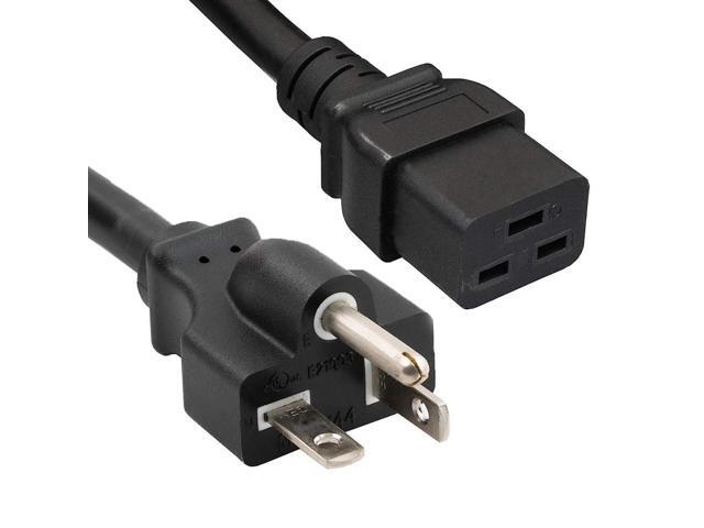 cable leader 12 awg 20a 125v power cord nema 5-20p to iec 320 c19 (3ft)