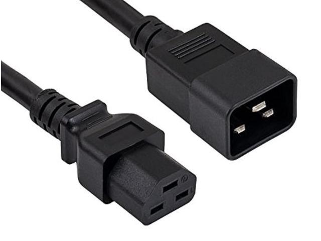 cable leader 12 awg 20a 250v heavy duty power cord (iec320 c20 to iec320 c21) ul listed (6 foot (1 pack))