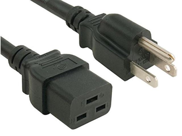 cable leader 14 awg 15a 125v power cord (nema 5-15p to iec320 c19) ul listed (15 foot (1 pack))