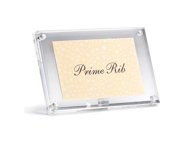 TABLECRAFT A362 Card Holder, Rectangle, 4x1-1/4x2-1/2
