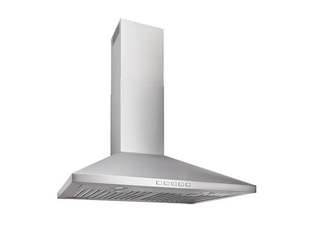Broan BWP2304SS 30 inch Stainless Convertible Wall-Mount Pyramidal Chimney Range Hood