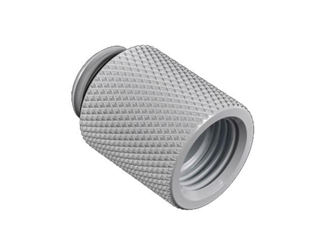 Bitspower G1/4' Male to Female Extender Fitting, 20mm, Deluxe White