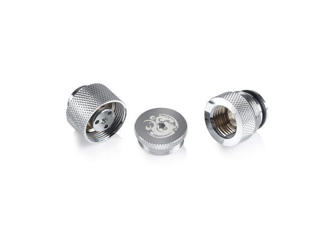 Bitspower Water Exhaust Fitting, Silver Shining