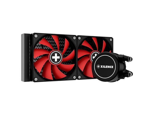 kit watercooling xilence compatible liqurizer lq240 240mm (noir/rouge)