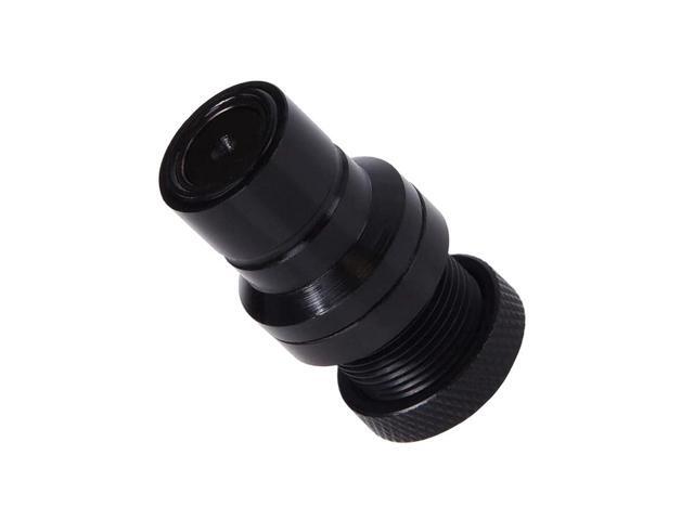 alphacool eiszapfen quick coupling male bulkhead g1/4 inner thread - deep black