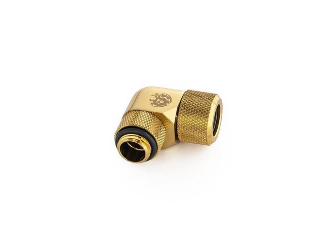 Bitspower True Brass Advanced Rotary G1/4' 90-Degree Multi-Link Adapter For OD 12MM