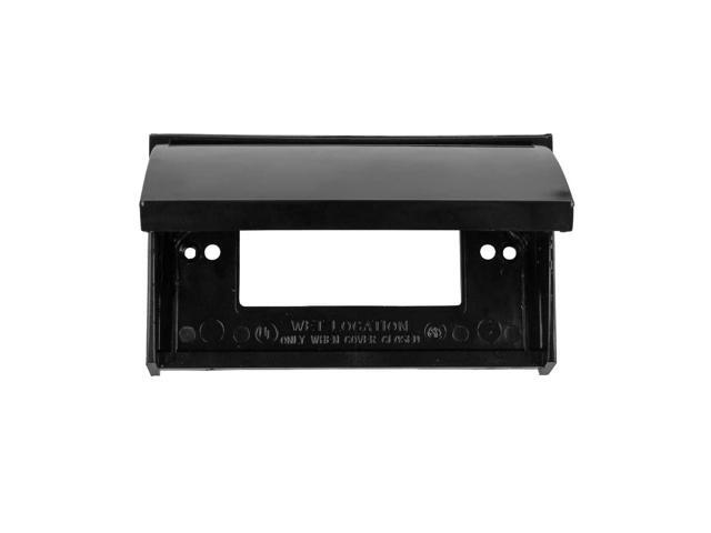 jr products 05-12215 gfci outlet cover (black),1 pack