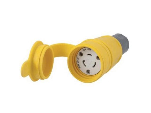 HUBBELL WIRING DEVICE-KELLEMS HBL27W47 Watertight Locking Connector, L5-20R, 20