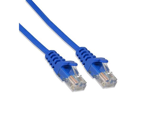 2ft Cat5e Cable Ethernet Lan Network RJ45 Patch Cord Internet Blue (50 Pack)