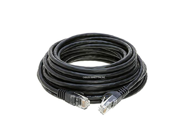 Cables Direct Online Cat6 200FT Ethernet Cable High-Speed RJ45 Networking for Xbox, PC, PS4, Modem, Router Black