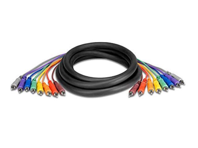Hosa Cable CRA802 8 Channel RCA To RCA Recording Snake - 6.5 Foot