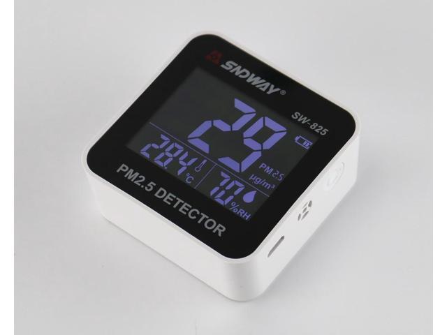 SNDWAY SW-825 Digital Air Quality Monitor PM2.5 Detector tester Gas monitor/Gas analyzer/Temperature humidity meter Diagnostic tool