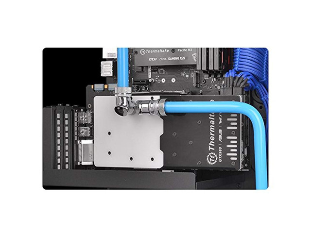 thermaltake pacific v-gtx 980 v2 vga water block compatible with asus strix-gtx980 cl-w058-cu00wt-a