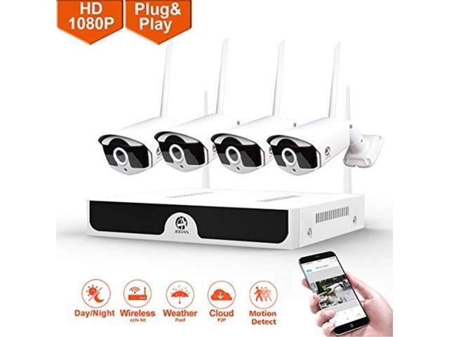 wireless security camera, jooan system 4 channel 1080p video recorder cctv nvr 4 x 2.0mp wifi outdoor network ip cameras good n