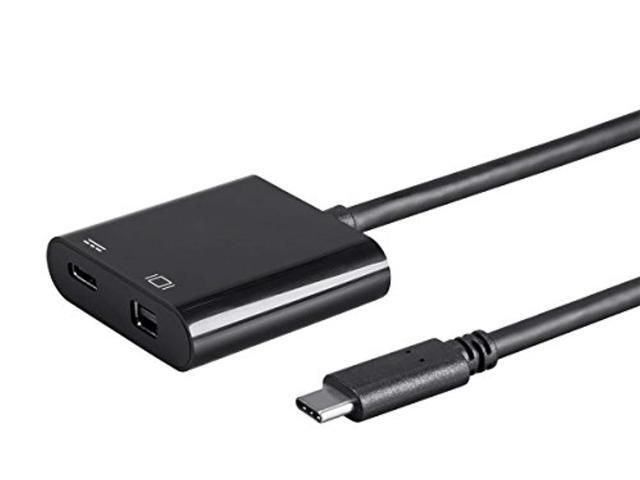 Monoprice USB-C to Mini DisplayPort & USB-C (F) Dual Port Adapter - Select Series