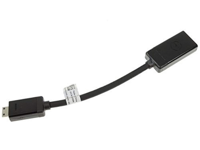 pj99n - dell mini-hdmi (male) to hdmi (female) dongle adapter cable - pj99n