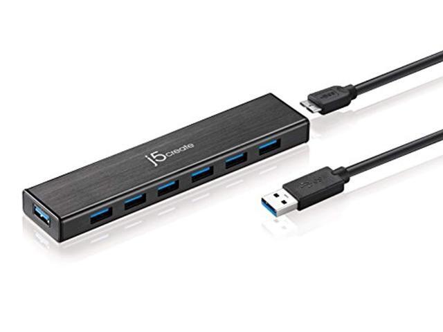 j5create - USB 3.0 7-Port HUB - Black - image 4