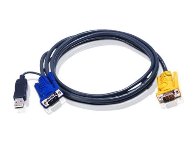 aten ps/2 to usb intelligent kvm cable - sphd15m to vga & usb a 2l5203up, 10 feet
