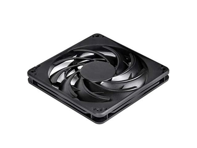 silverstone technology 120mm fan with slim 15mm design with 3-pins in black fn124