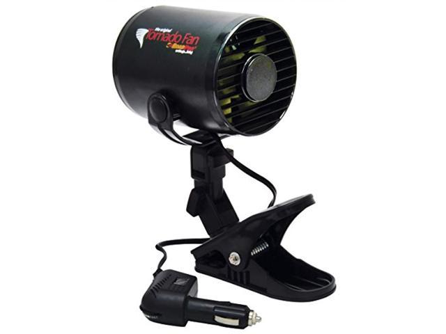roadpro 12v tornado fan with removable mounting clip or permanent mount