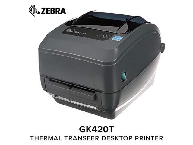 zebra - gx420t thermal transfer desktop printer for labels, receipts, barcodes, tags, and wrist bands - print width of 4 in - u