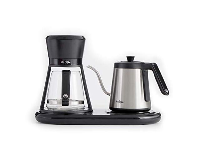 mr. coffee bvmc-po19b all-in-one at-home pour over coffee maker, black