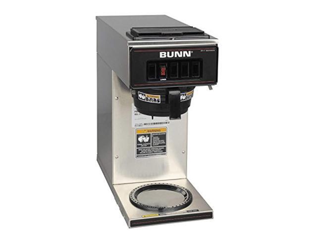 BUNN 12-Cups Stainless Pourover Coffee Brewer With 1 Lower Warmer (13300.0001)
