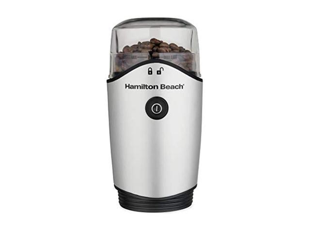 hamilton beach 80350r spice & coffee stainless steel blades coffee grinder, standard, black
