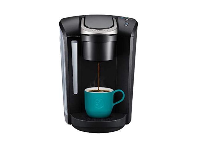 keurig k-select single serve k-cup pod coffee maker, with strength control and hot water on demand, matte black
