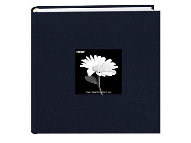 fabric frame cover photo album 200 pockets hold 4x6 photos, royal navy