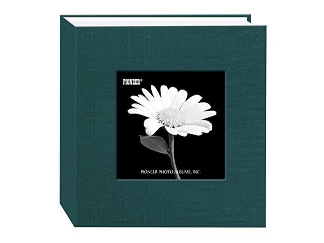pioneer 100 pocket fabric frame cover photo album, majestic teal