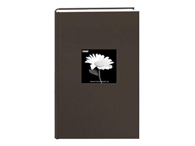 fabric frame cover photo album 300 pockets hold 4x6 photos, warm mocha