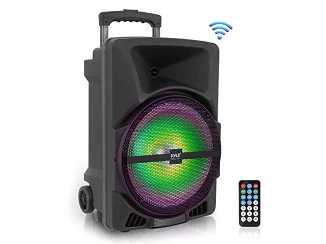 PYLE PPHP1544B - Bluetooth Indoor / Outdoor Loudspeaker with Built-in Rechargeable Battery Flashing Party Lights MP3/USB/SD Readers FM Radio (1200 Watt) - image 2