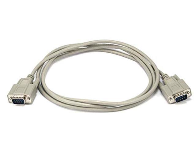 Monoprice 6ft Molded DB9 Male/Male Serial Cable