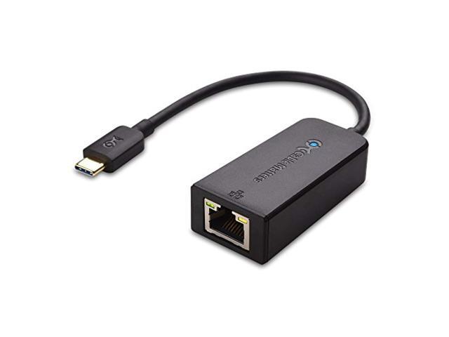 cable matters usb c to ethernet adapter (usb c to gigabit ethernet adapter) in black - usb-c and thunderbolt 3 port compatible