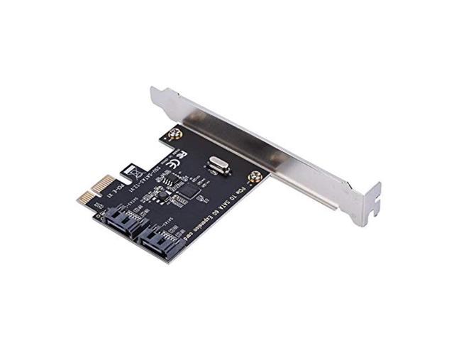 zerone pci-e cards, 6gbps pci express pci-e to 2 port sata 3.0 ports expansion adapter boards controller riser post card adapte