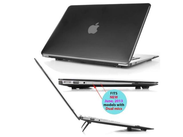 mcover ipearl hard shell cover case with free keyboard cover for 13.3-inch apple macbook air a1369 & a1466 - black