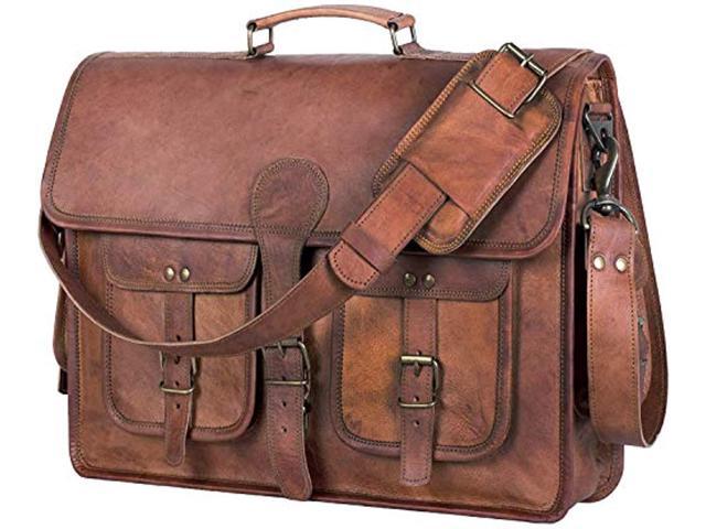 leather briefcase laptop bag 18 inch handmade messenger bags best satchel by kpl