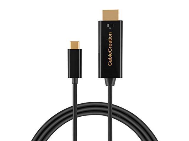 usb c to hdmi cable, cablecreation 6 ft usb type c to hdmi cable, compatible with macbook pro 2019/2018, macbook air/ipad pro/ma