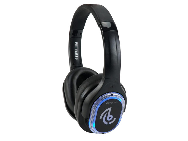 TA004 Silent Disco Wireless Headphone, Silent Party Headphone for PC, Cell Phones, TV, iPad, Party, Event, Hi-Fi Stero, Volume Control,3 Channels