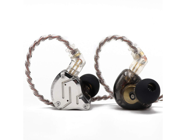 KZ ZS10 Pro, 4BA+1DD 5 Driver in Ear Monitor, HiFi Wired Earbuds, Gaming Earbuds, Hybrid IEM Earphones with Stainless Steel Faceplate, Detachable...