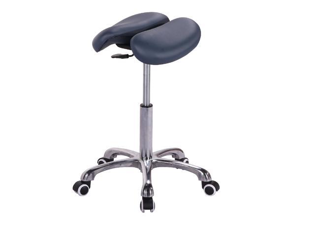 Master Massage Berkeley Ergonomic Split Seat Style Saddle Stool Royal Blue