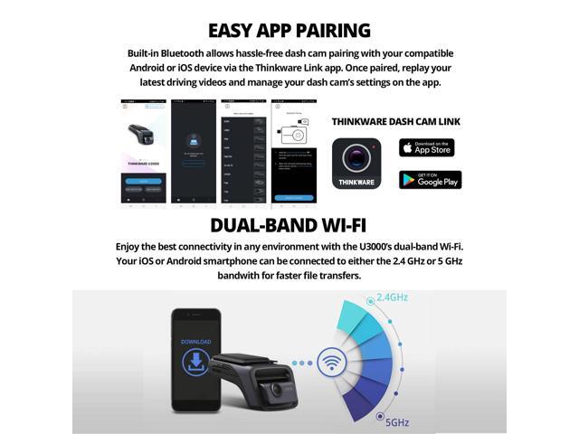 THINKWARE - U3000 4K UHD Front and 2K QHD Rear Dash Cam with Built-in GPS, WiFi and Radar - Black - image 6