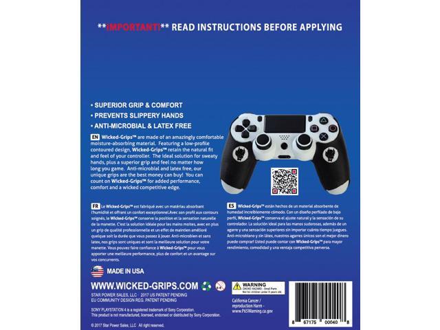 Wicked-Grips PS4 / High Performance Controller Grips for Sony PlayStation 4 - Retail Thumb Grips Combo (Controller NOT Included)