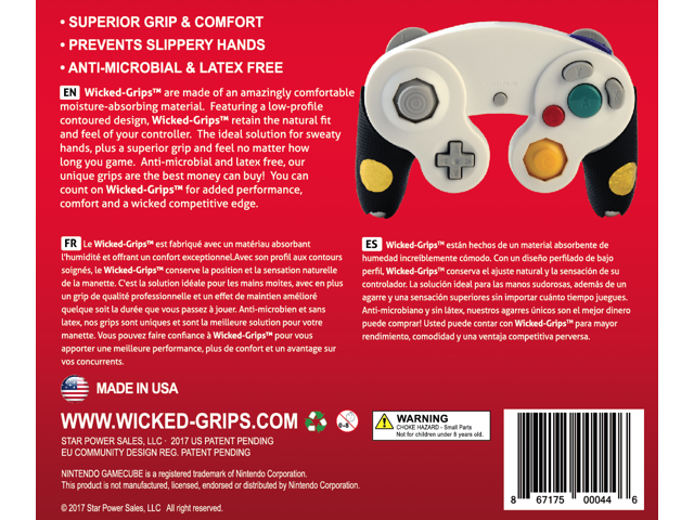 Wicked-Grips Nintendo Gamecube / High Performance Controller Grips - Retail (Controller NOT Included)