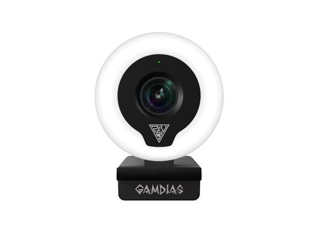 Gamdias IRIS M1, Streaming Webcam, Ring Light 1080P HD 60fps, Built-in Microphone, USB Cam.