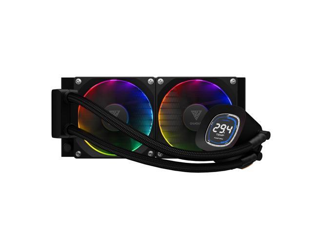 Gamdias CHIONE M4-240 Liquid CPU cooler with 2.1' LCD display, 240mm AIO Radiator, PWM, ARGB 5v-3pin, LGA 1700 Ready / AM5 Compatible