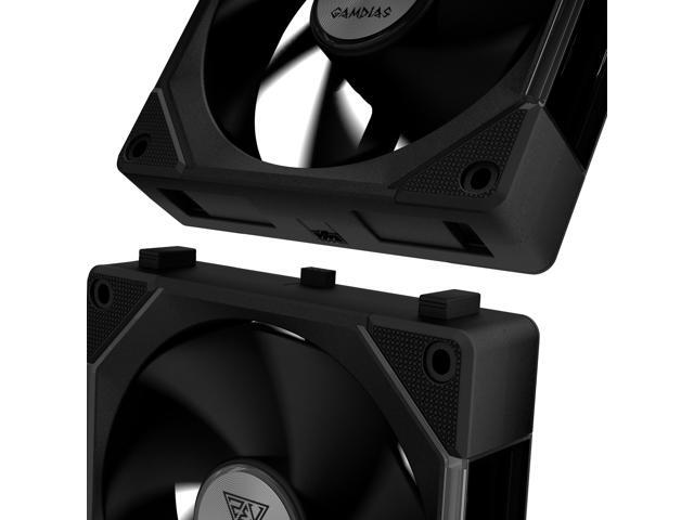Gamdias AEOLUS P2 120 cableless connection push/pull Fan blades infinity ARGB LED Daisy Chain 120mm PWM power, for PC Case